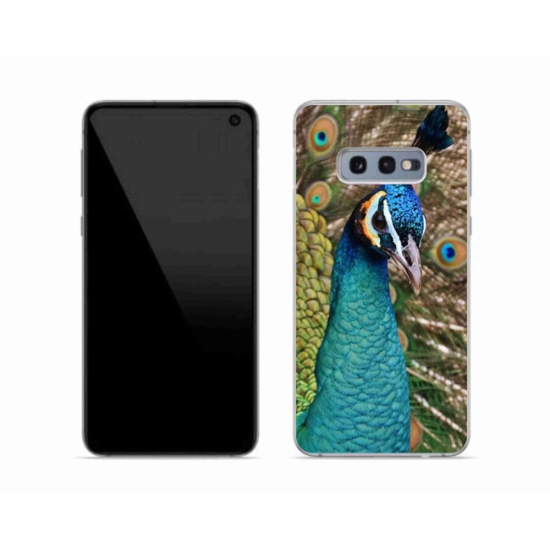 Zselés borítás mmCase Samsung Galaxy S10e készülékhez - páva