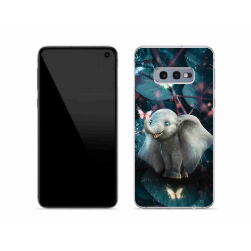 Gél borítás mmCase Samsung Galaxy S10e készülékhez - aranyos elefánt