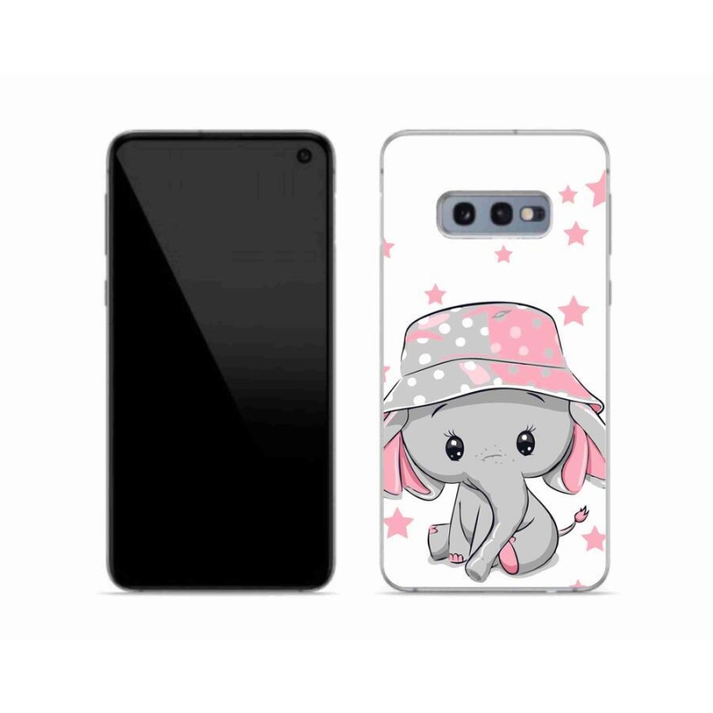 Zselés borítás mmCase Samsung Galaxy S10e készülékhez - rózsaszín elefánt