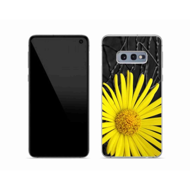 Gél védőhuzat mmCase Samsung Galaxy S10e készülékhez - sárga virág