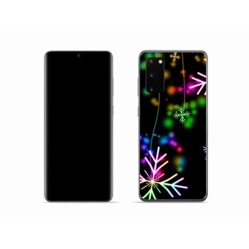 Gél borítás mmCase a mobil Samsung Galaxy S20 - színes pelyhek