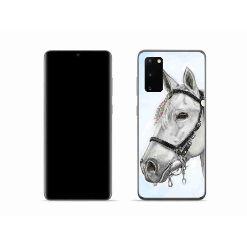 Zselés borítás mmCase Samsung Galaxy S20 - fehér ló 1