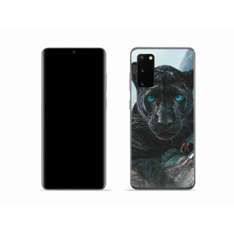 Gél védőhuzat mmCase Samsung Galaxy S20 készülékhez - fekete párduc