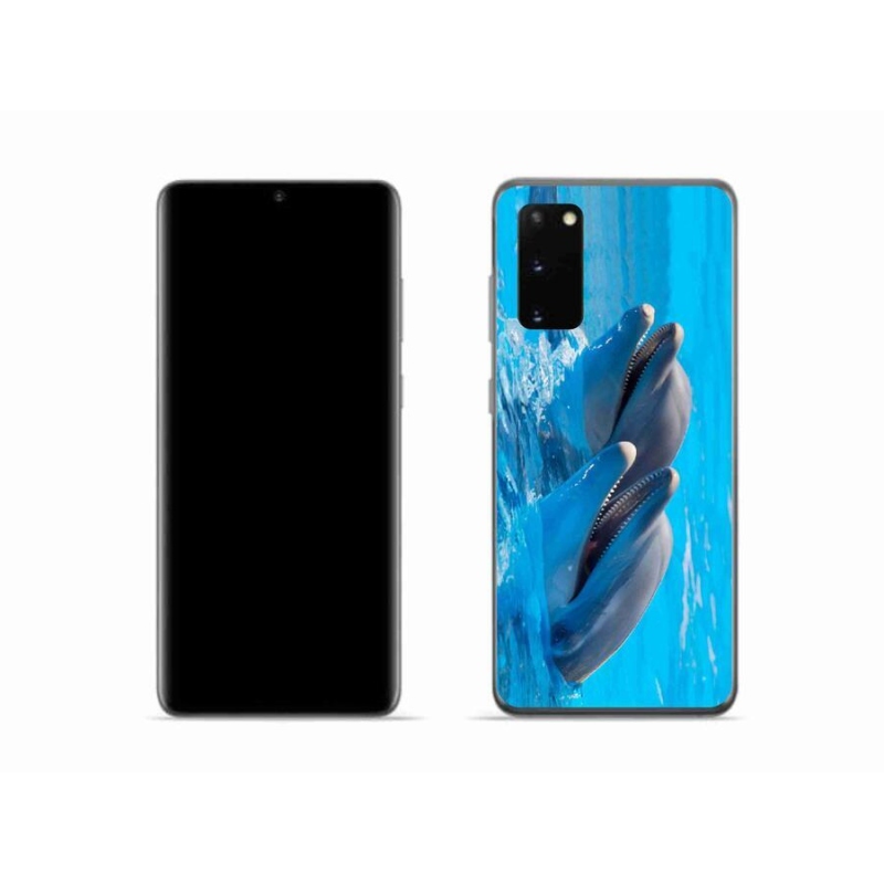 Gél védőhuzat mmCase Samsung Galaxy S20 készülékhez - delfinek