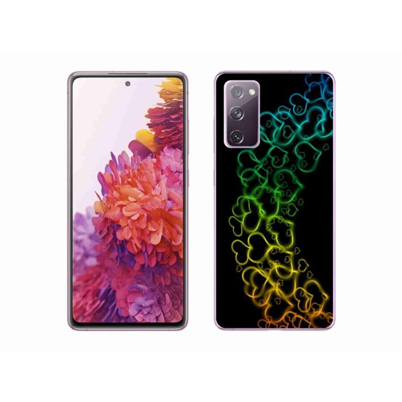 Zselés borítás mmCase Samsung Galaxy S20 FE készülékhez - színes szívek