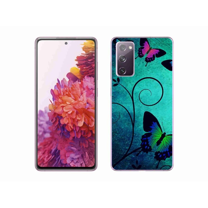 Zselés borítás mmCase Samsung Galaxy S20 FE - színes pillangókhoz