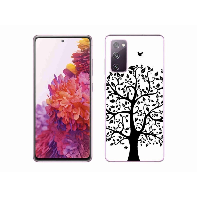 Zselés borítás mmCase Samsung Galaxy S20 FE - fekete-fehér fa