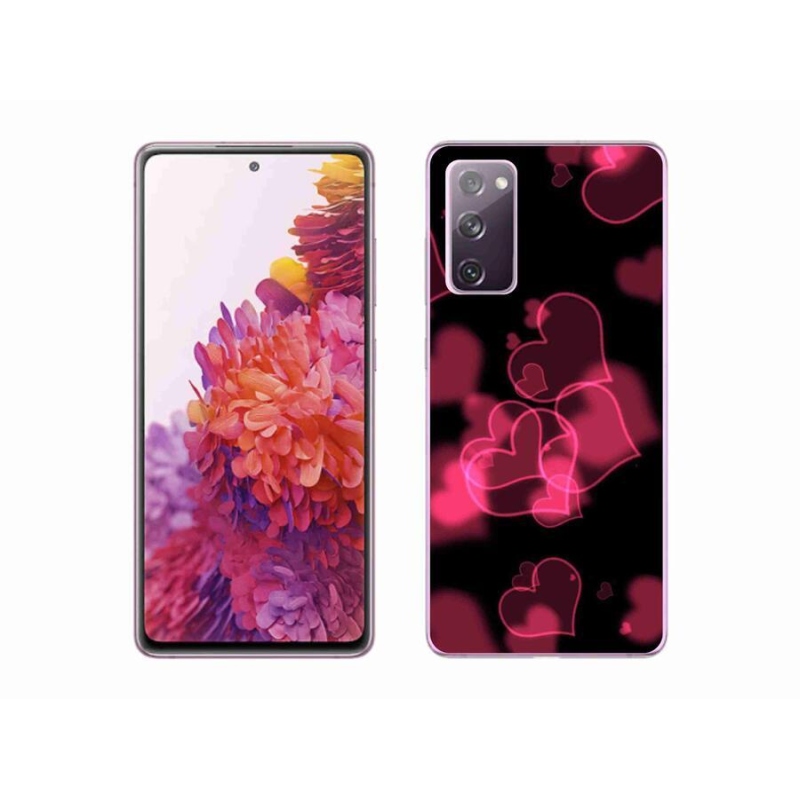 Gél védőhuzat mmCase Samsung Galaxy S20 FE készülékhez - piros szívek
