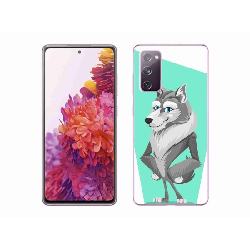 Gél védőhuzat mmCase Samsung Galaxy S20 FE - rajzfilm farkashoz