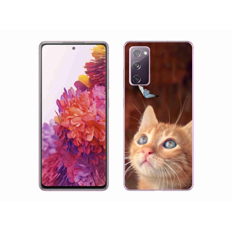 Gél borítás mmCase Samsung Galaxy S20 FE készülékhez - pillangó és cica