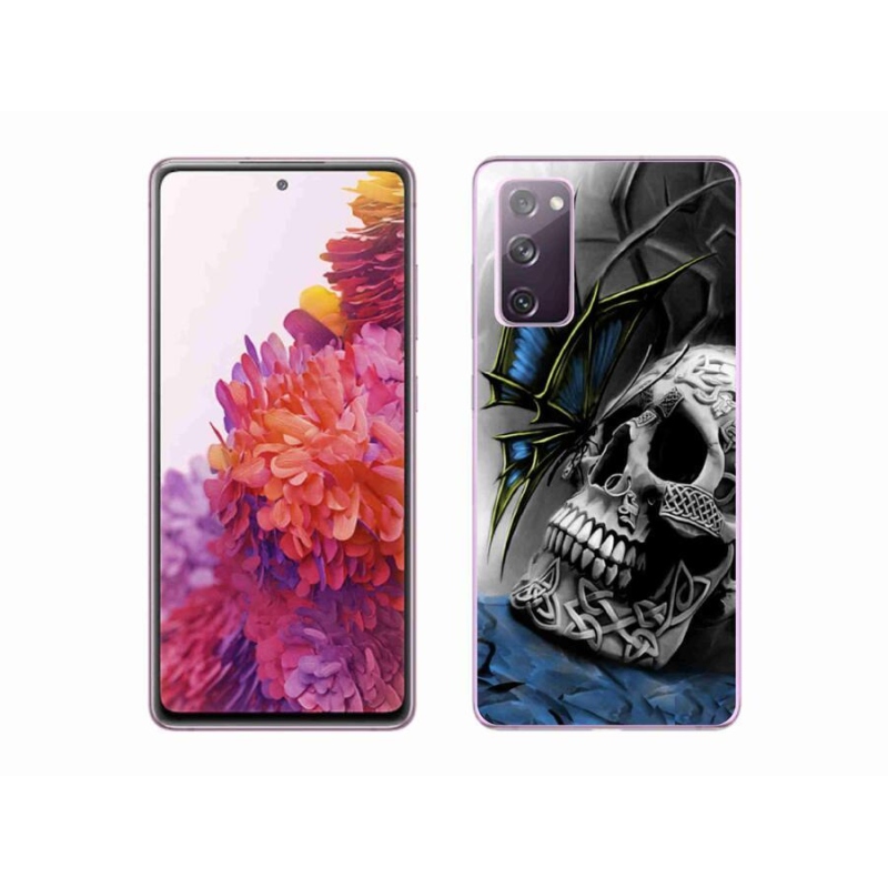 Gél borítás mmCase Samsung Galaxy S20 FE készülékhez - pillangó és koponya