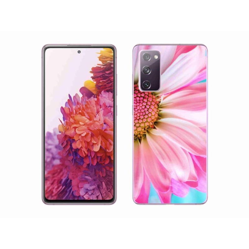 Gél védőhuzat mmCase Samsung Galaxy S20 FE készülékhez - rózsaszín virág