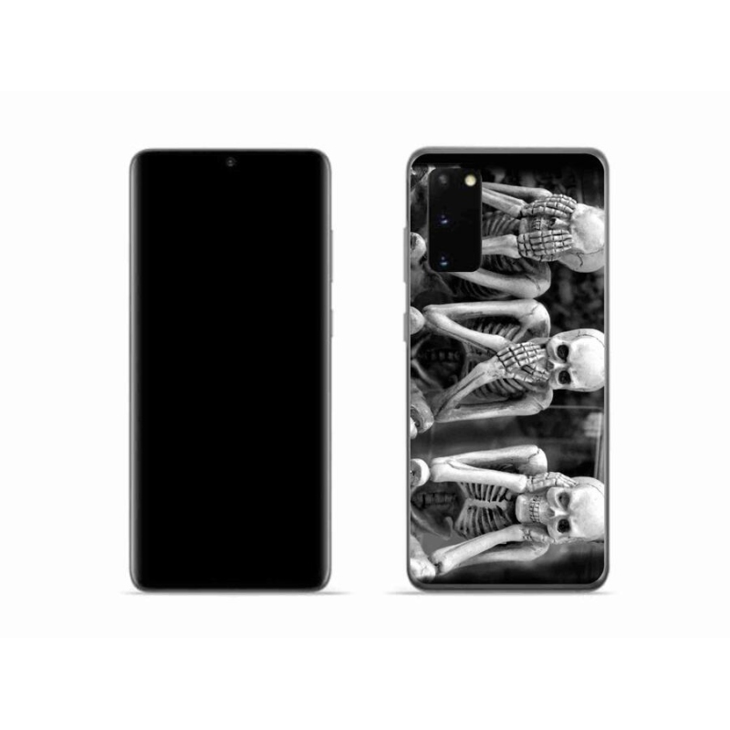 Gél borítás mmCase Samsung Galaxy S20 készülékhez - csontvázak