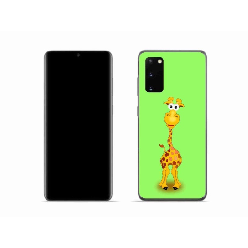 Zselés borítás mmCase Samsung Galaxy S20 készülékhez - rajzfilm zsiráf