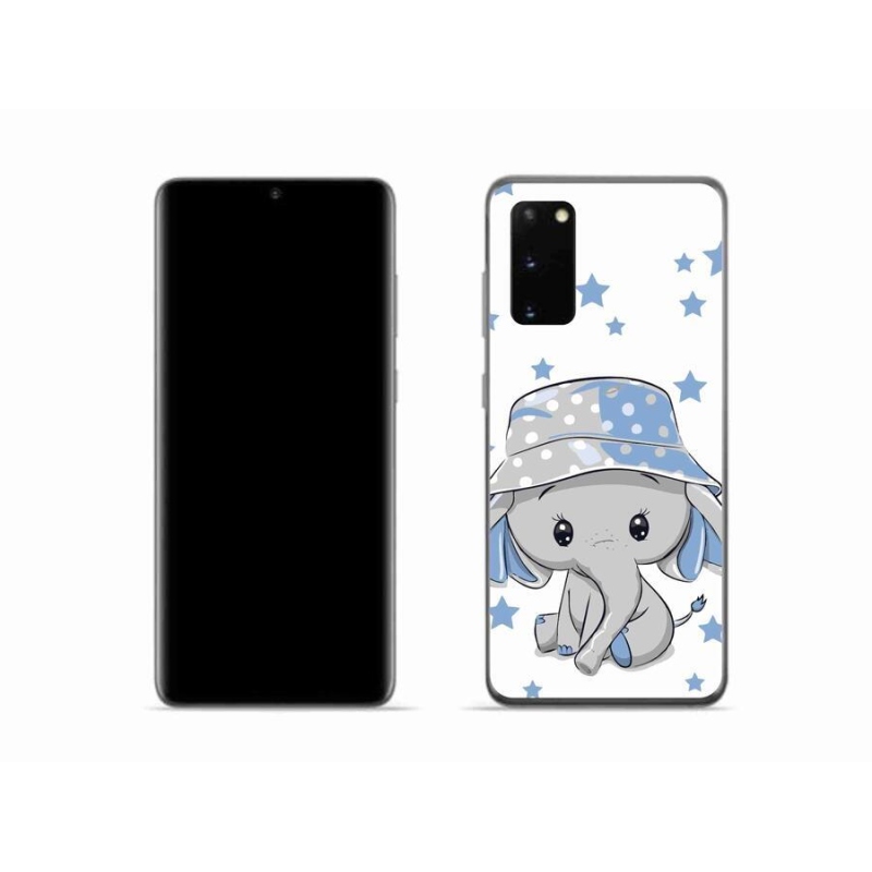 Zselés borítás mmCase Samsung Galaxy S20 készülékhez - kék elefánt