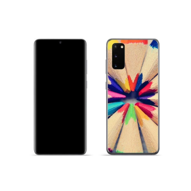 Gél védőhuzat mmCase Samsung Galaxy S20 készülékhez - zsírkréták