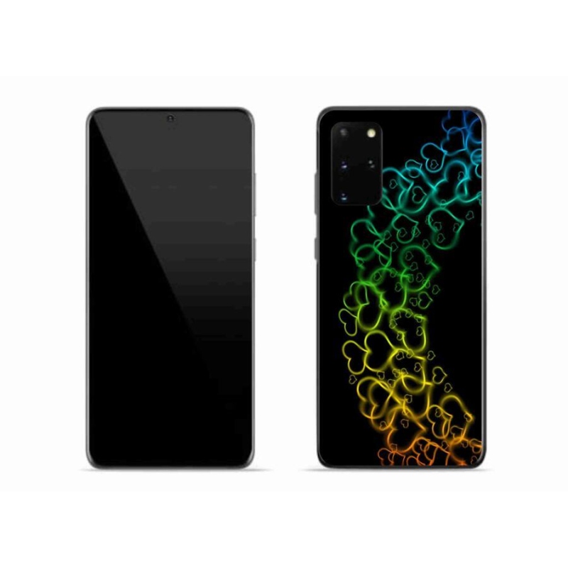 Gél védőhuzat mmCase Samsung Galaxy S20 Plus készülékhez - színes szívek
