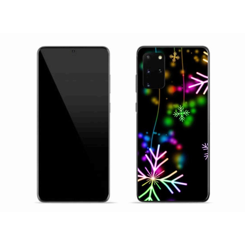 Gél borítás mmCase a mobiltelefon Samsung Galaxy S20 Plus - színes pelyhek