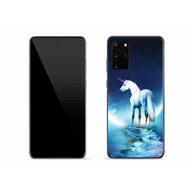 Zselés borítás mmCase Samsung Galaxy S20 Plus készülékhez - fehér egyszarvú