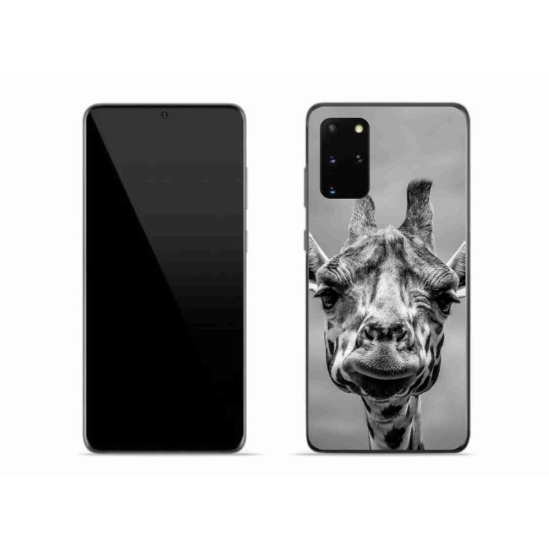 Zselés borítás mmCase Samsung Galaxy S20 Plus készülékhez - fekete-fehér zsiráf