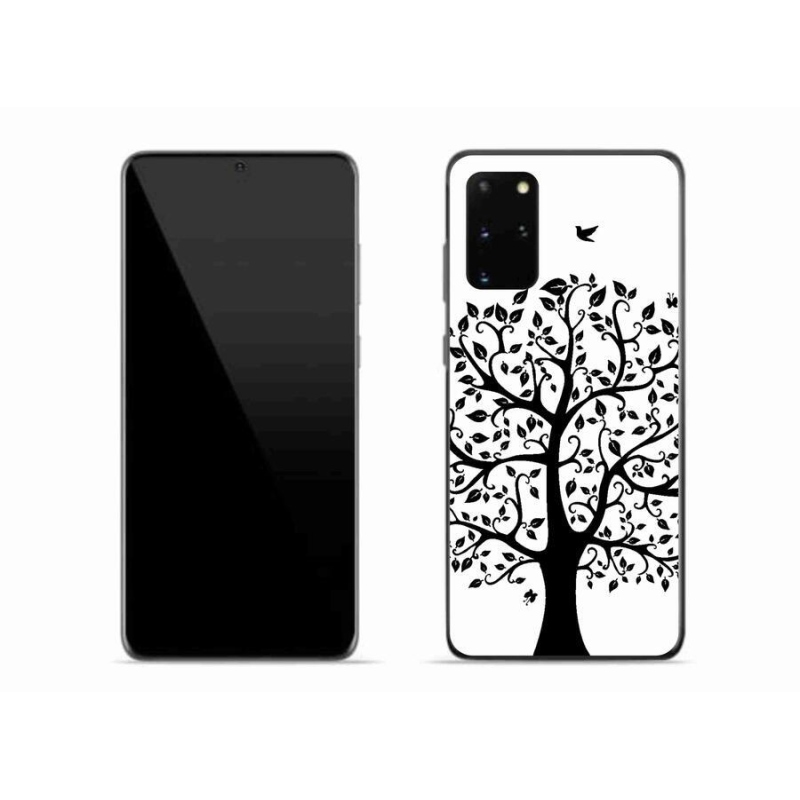 Zselés borítás mmCase Samsung Galaxy S20 Plus - fekete-fehér fa