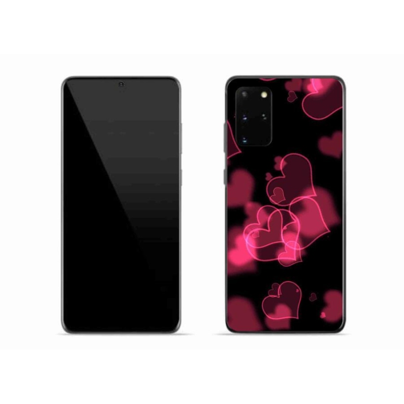 Gél védőhuzat mmCase Samsung Galaxy S20 Plus készülékhez - piros szívek