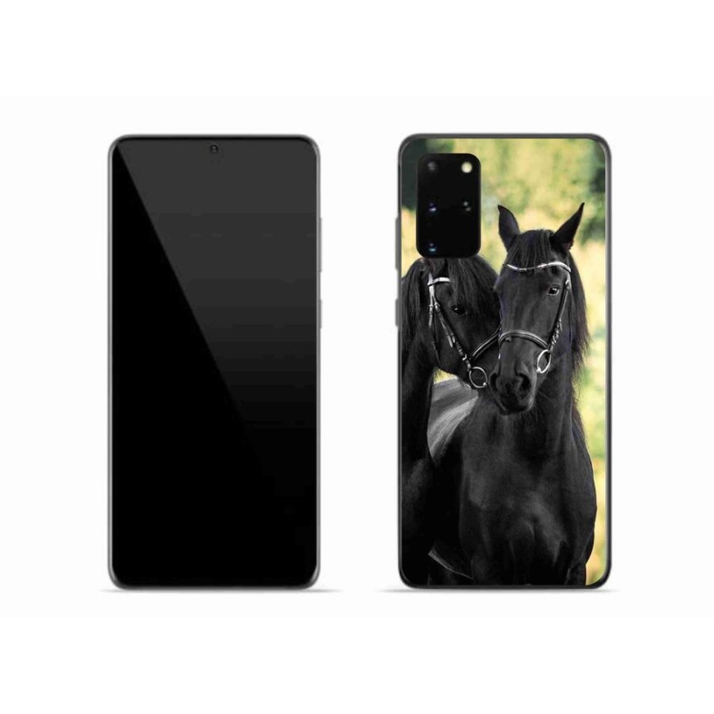 Gél borítás mmCase Samsung Galaxy S20 Plus készülékhez - két fekete ló
