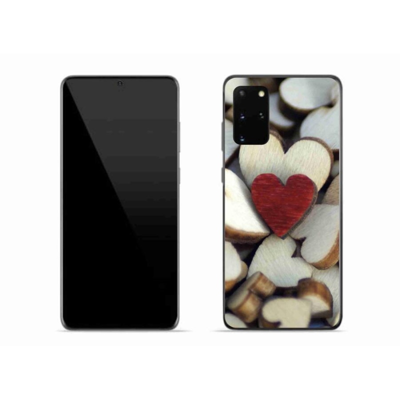 Gél védőhuzat mmCase Samsung Galaxy S20 Plus készülékhez - gravírozott piros szív