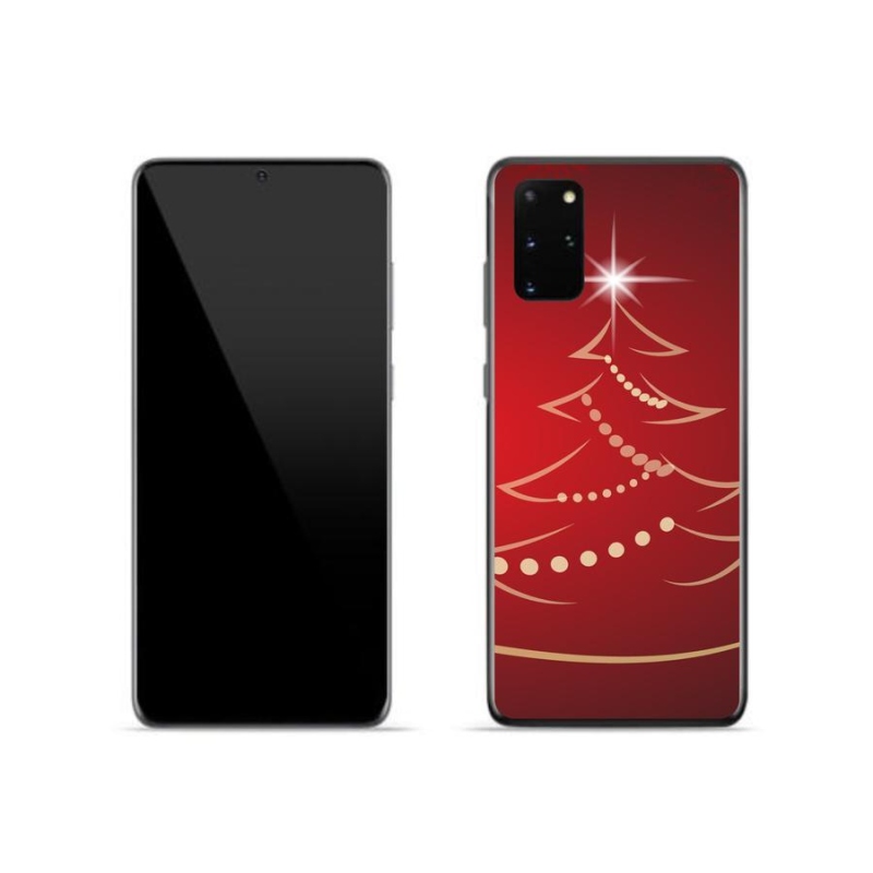 Gél borítás mmCase Samsung Galaxy S20 Plus készülékhez - karácsonyfa karikatúra