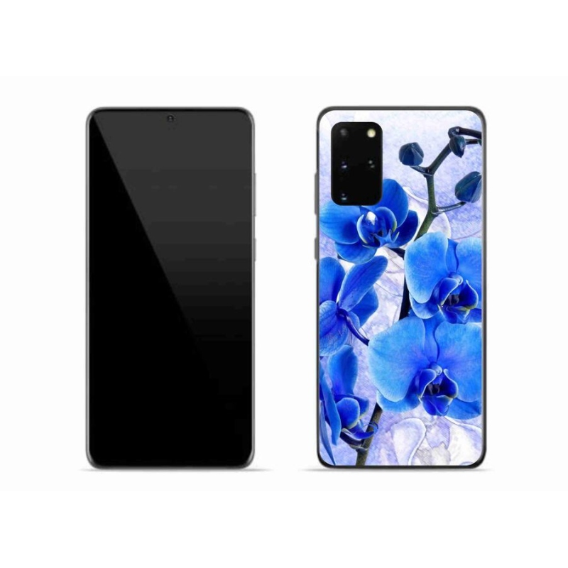 Gél védőhuzat mmCase Samsung Galaxy S20 Plus készülékhez - kék virágok