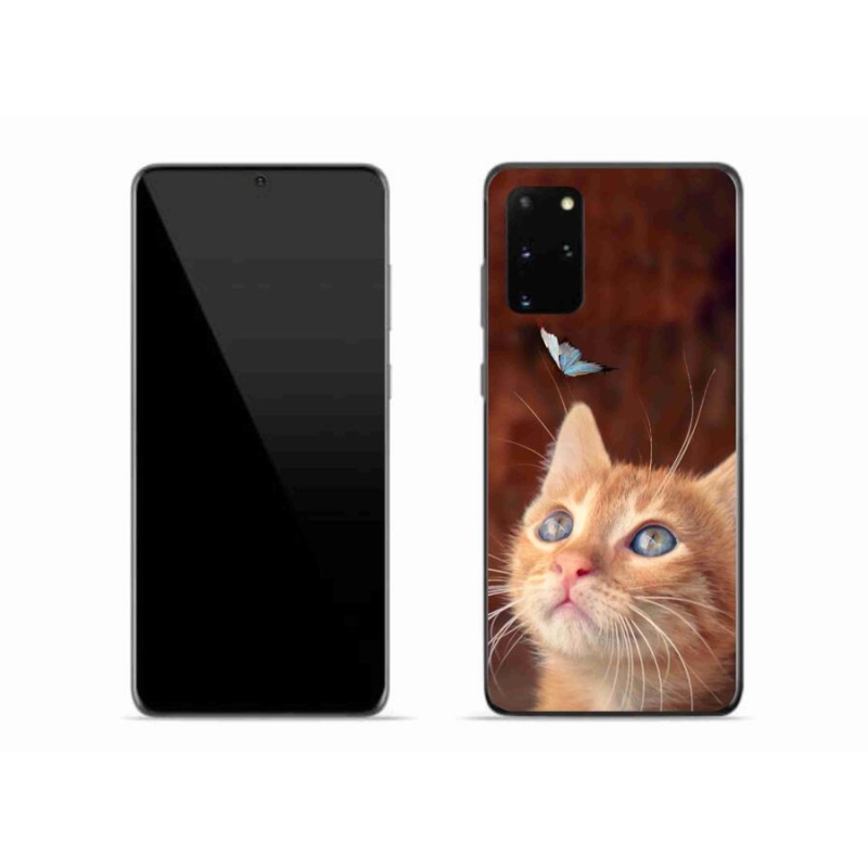 Gél borítás mmCase Samsung Galaxy S20 Plus készülékhez - pillangó és cica