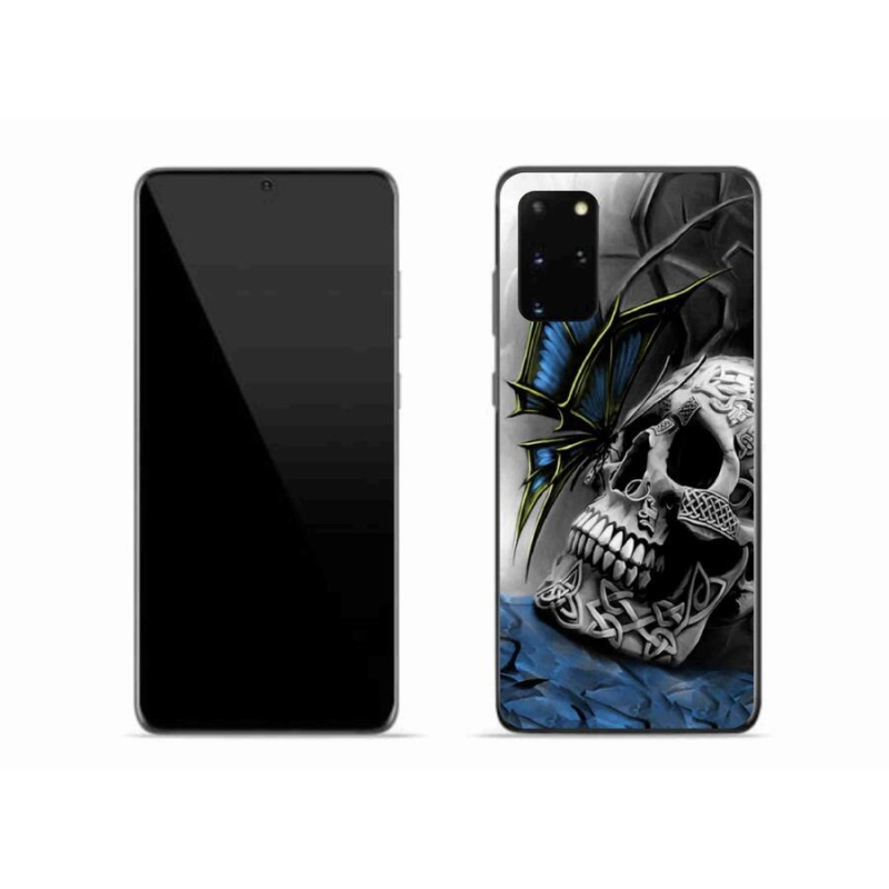 Gél borítás mmCase Samsung Galaxy S20 Plus készülékhez - pillangó és koponya