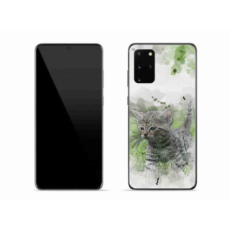 Gél védőhuzat mmCase Samsung Galaxy S20 Plus készülékhez - aranyos cica 1