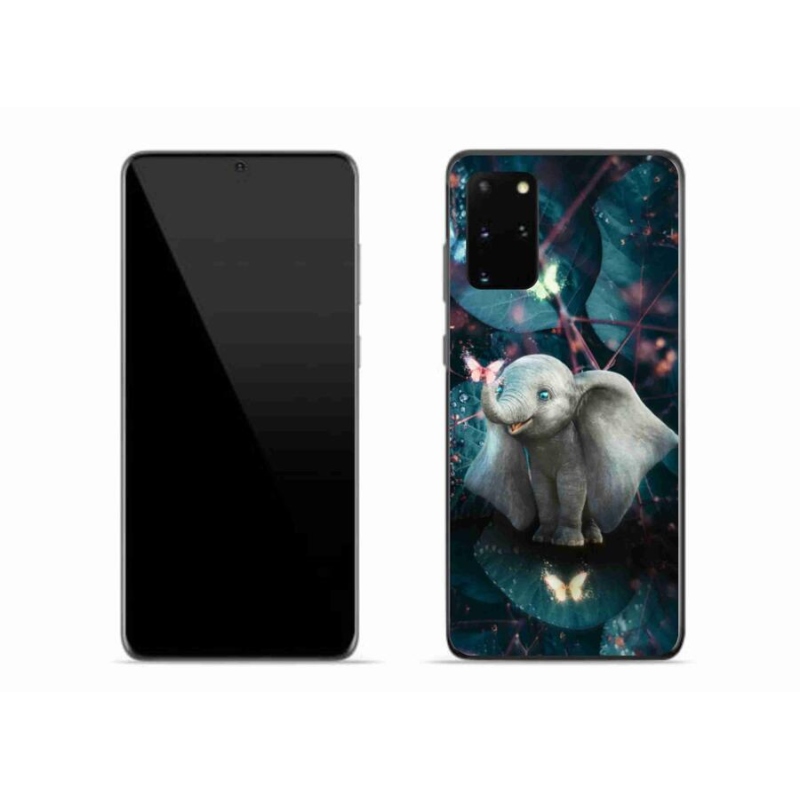 Zselés borítás mmCase Samsung Galaxy S20 Plus készülékhez - aranyos elefánt