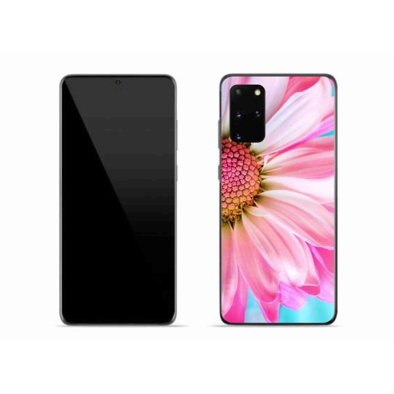 Gél védőhuzat mmCase Samsung Galaxy S20 Plus készülékhez - rózsaszín virág