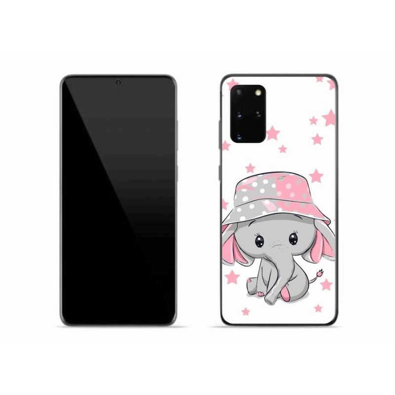 Gél védőhuzat mmCase Samsung Galaxy S20 Plus készülékhez - rózsaszín elefánt