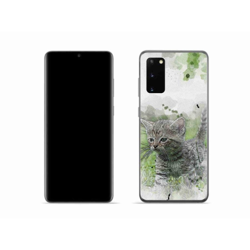 Gél borítás mmCase Samsung Galaxy S20 készülékhez - aranyos cica 1