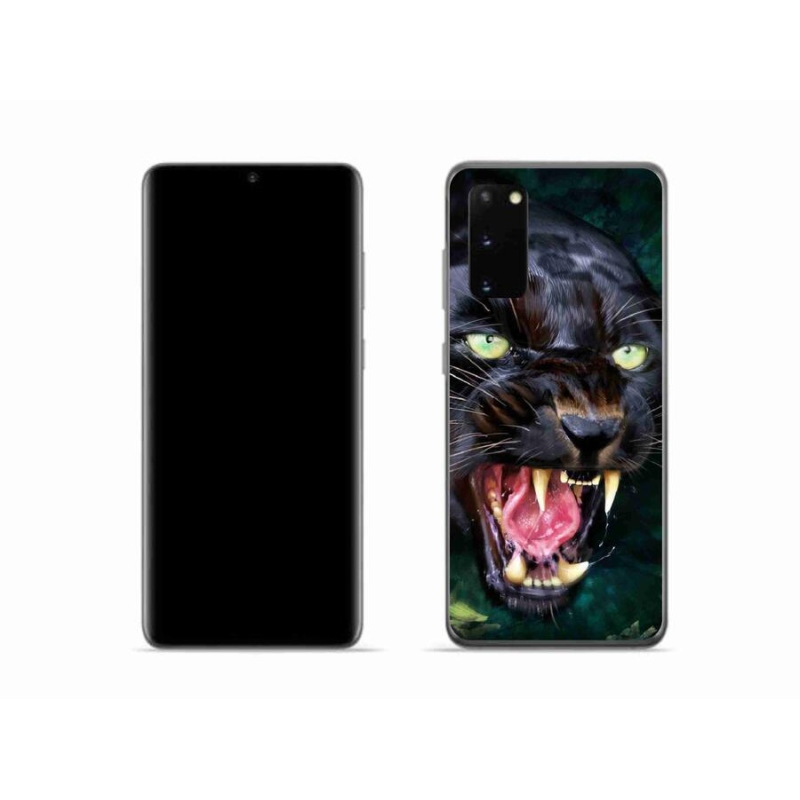 Gél borítás mmCase Samsung Galaxy S20 készülékhez - dühös fekete párduc