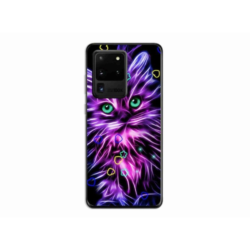 Gél borítás mmCase Samsung Galaxy S20 Ultra készülékhez - absztrakt macska