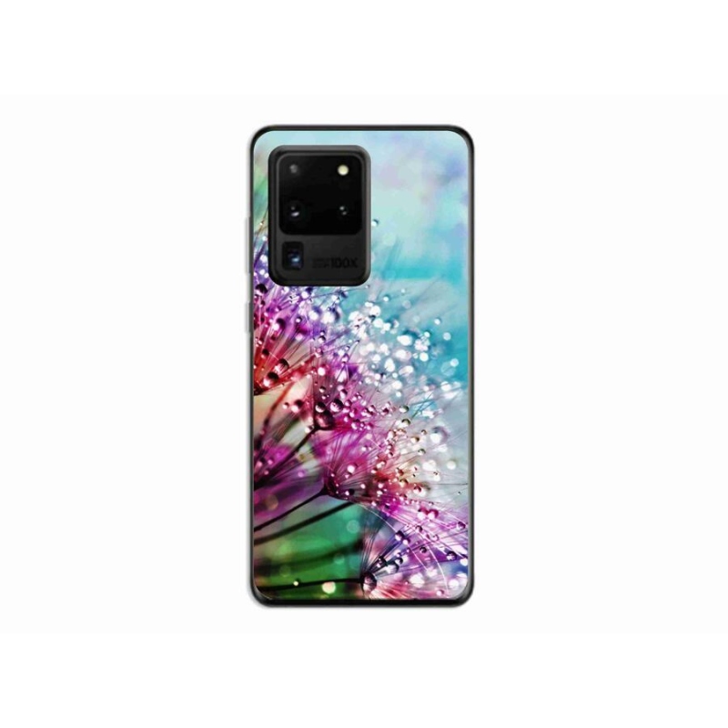 Gél védőhuzat mmCase mobiltelefonhoz Samsung Galaxy S20 Ultra - színes virágok