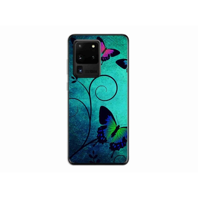 Gél védőhuzat mmCase Samsung Galaxy S20 Ultra készülékhez - színes pillangók
