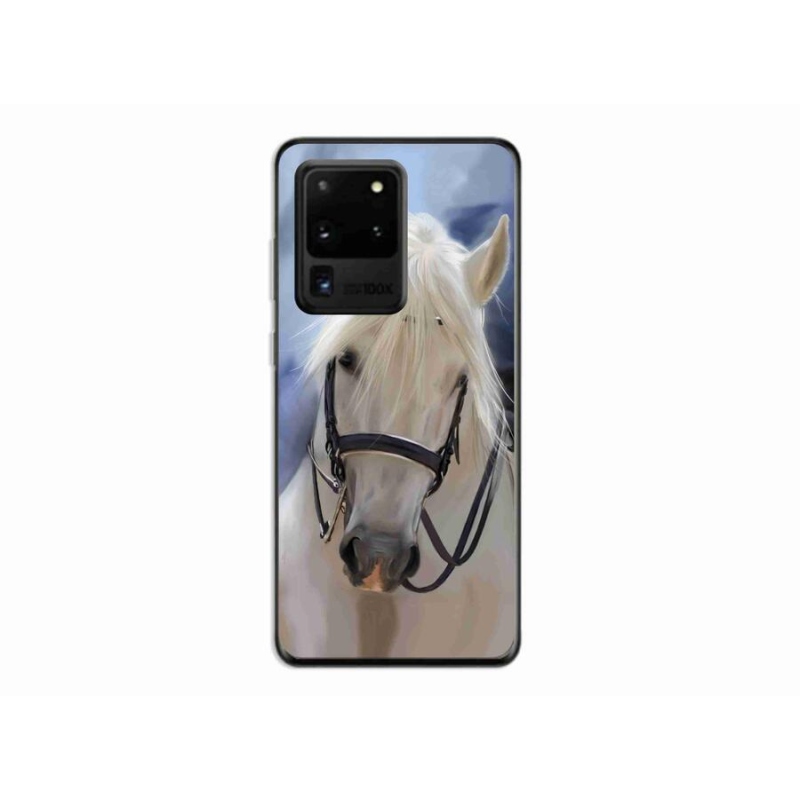 Zselés borítás mmCase Samsung Galaxy S20 Ultra - fehér ló