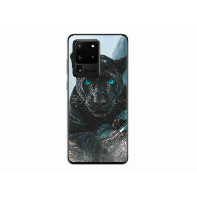 Zselés borítás mmCase Samsung Galaxy S20 Ultra készülékhez - fekete párduc