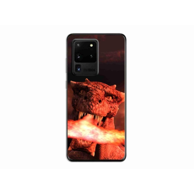 Zselés borítás mmCase Samsung Galaxy S20 Ultra készülékhez - sárkány