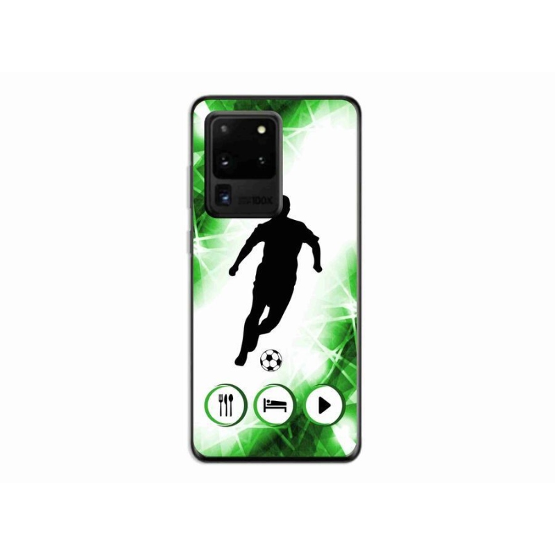 Zselés borítás mmCase Samsung Galaxy S20 Ultra - focista számára