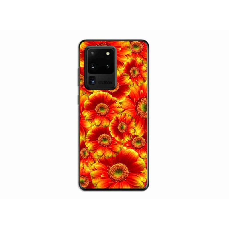 Zselés borítás mmCase Samsung Galaxy S20 Ultra készülékhez - gerbera 1