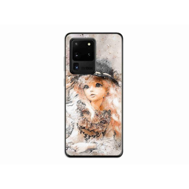 Gél borítás mmCase Samsung Galaxy S20 Ultra készülékhez - lány kalapban