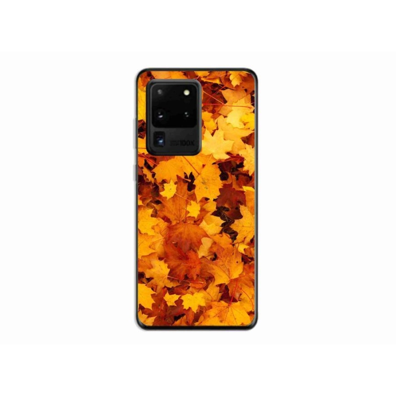 Gél borítás mmCase Samsung Galaxy S20 Ultra készülékhez - juharlevelek