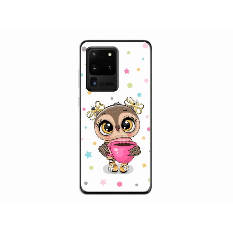 Zselés borítás mmCase Samsung Galaxy S20 Ultra készülékhez - rajzfilm bagoly