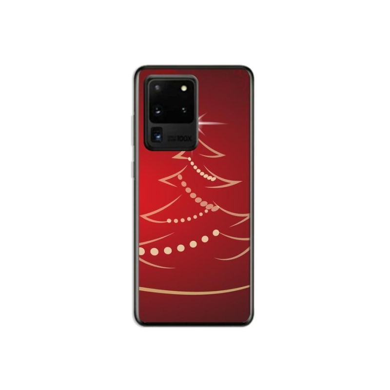 Gél borító mmCase Samsung Galaxy S20 Ultra - karácsonyfa karikatúra